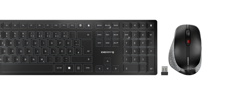 Cherry DW 9500 slim keyboard high quality and mouse